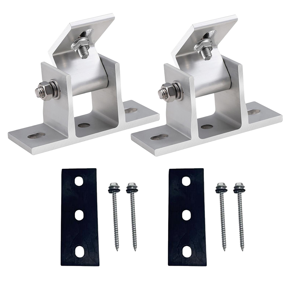 Solar Panel Tilt Mount - 2 Adet Alüminyum Güneş Paneli Braketi,