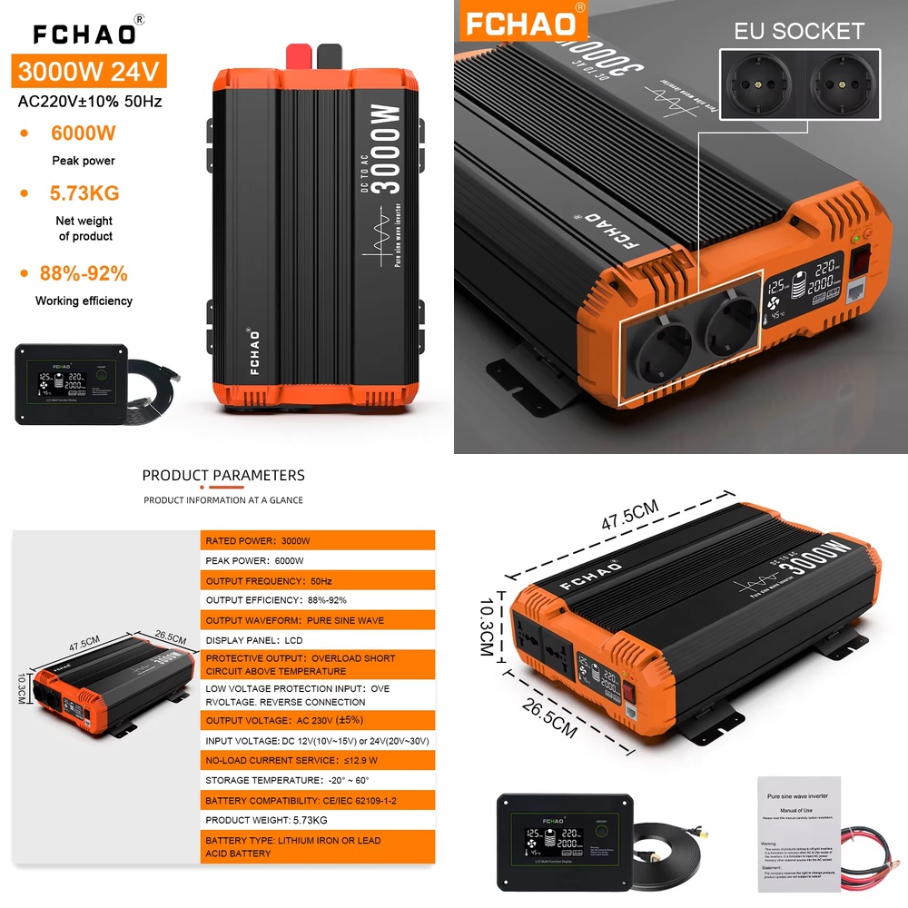 Pure Sine Wave Inverter - Saf Sinüs Dalgası Şebeke Dışı İnvertör,