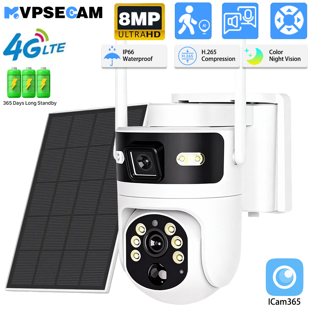 8MP 4K 4G SIM Kartlı PTZ IP Ka - Solar Panel Tilt Mount incelemesi ve fiyatı