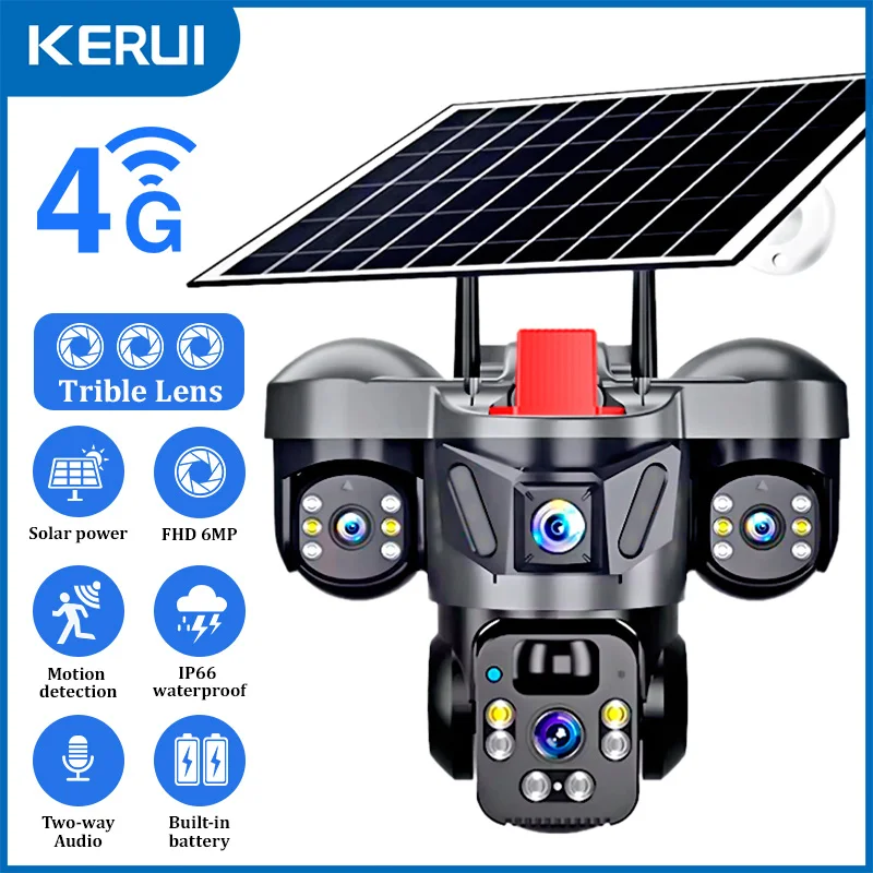KERUI V380 Pro Açık PTZ 6MP WI - Solar Panel Tilt Mount incelemesi ve fiyatı
