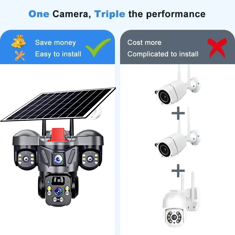 KERUI V380 Pro Açık PTZ 6MP WI - Solar Panel Tilt Mount incelemesi ve fiyatı