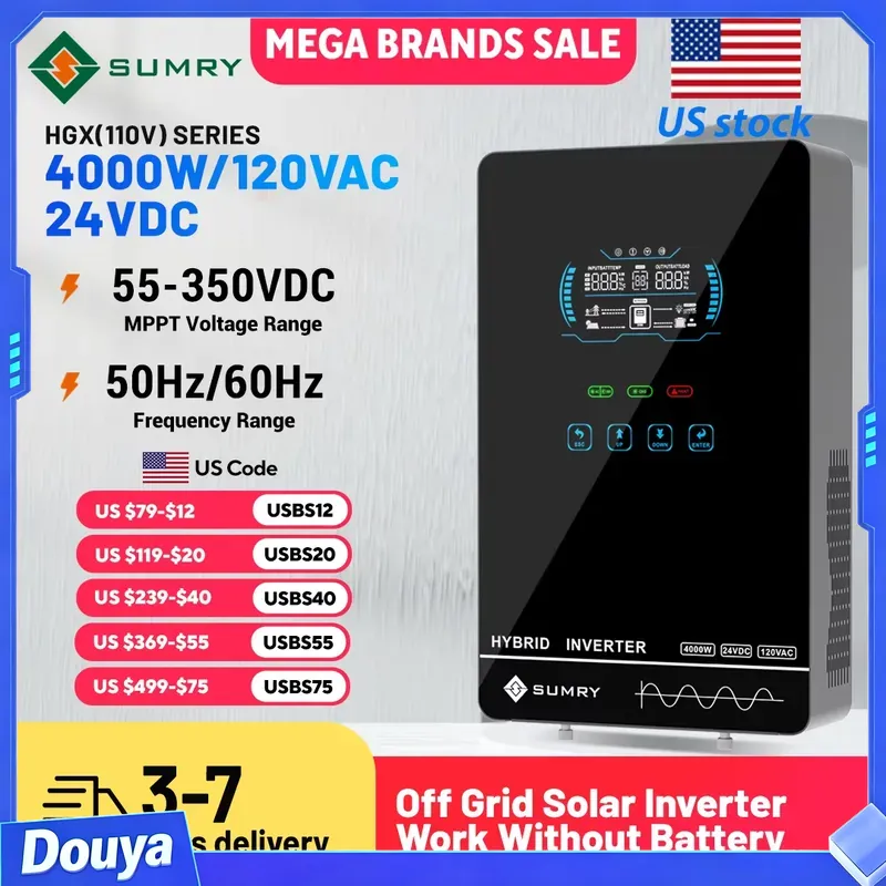 Sumry 4KW 120V Şebekeden Bağım - Pure Sine Wave Inverter incelemesi ve fiyatı