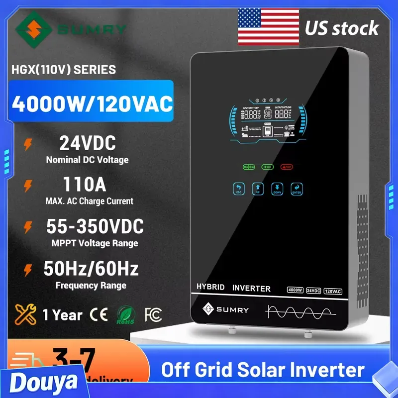 Sumry 4KW 120V Şebekeden Bağım - Pure Sine Wave Inverter incelemesi ve fiyatı